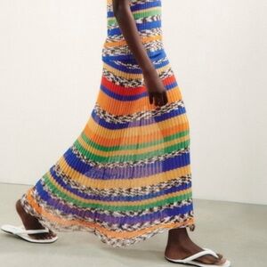 ZARA Special Edition Colorful Knit Stripe Maxi Skirt